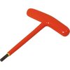 Gray Tools 5mm T-handle S2 Hex Key, 1000V Insulated 67605-I